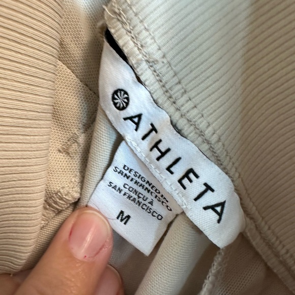 Athleta Cream Wide Leg Pants - Picture 5 of 7